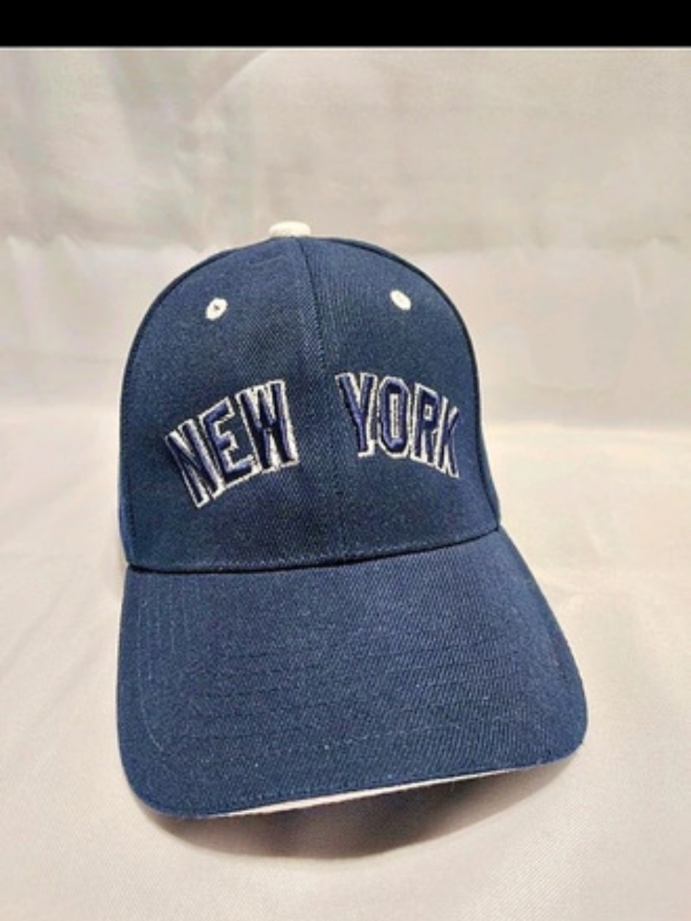 New York Embroidered Baseball Cap Navy Blue Blue, OS Unisex Men's And Womens Hat